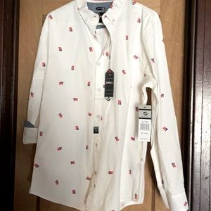 Men’s long sleeve patriotic shirt